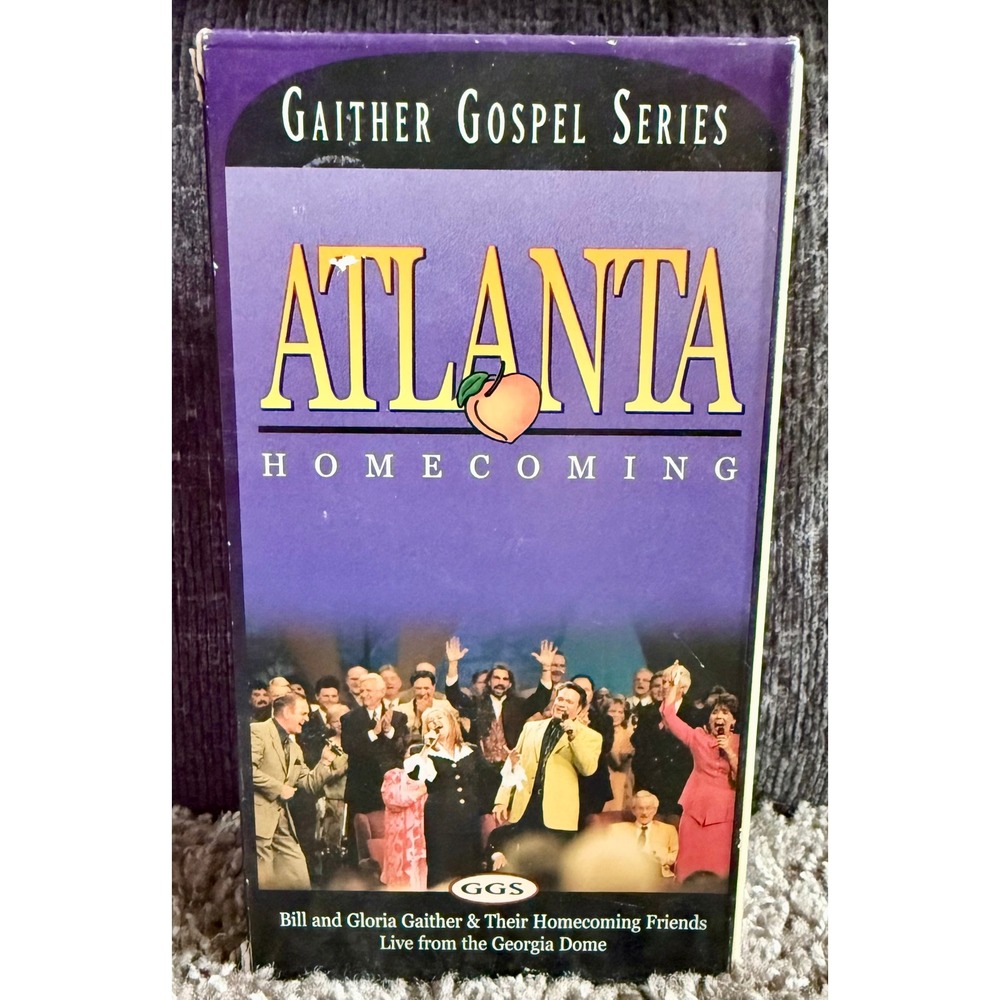 Gaither Gospel Series VHS Set Atlanta Homecoming All Day Singin NEW Purple 2pk